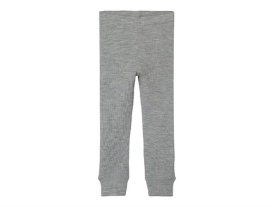 Lil Atelier grey melange legging merinould