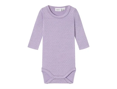 Name It purple rose pointelle body