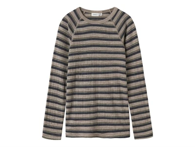Name It merinould t-shirt med striber forside