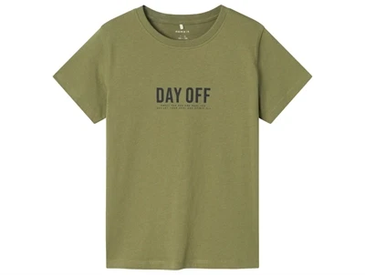 Name It oil green day off t-shirt