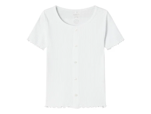 Name It bright white short top