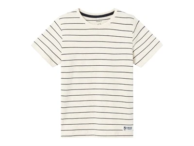 Name It peyote melange/india ink stribet t-shirt