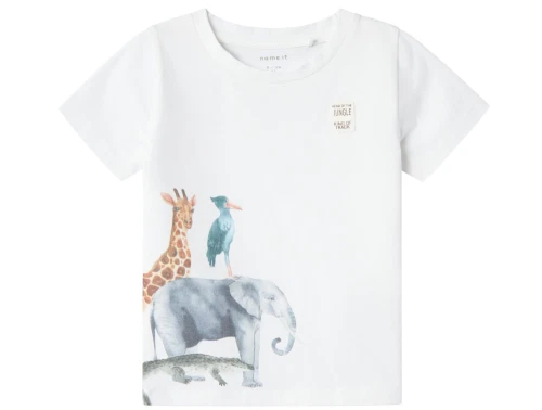 Name It bright white dyreprint t-shirt