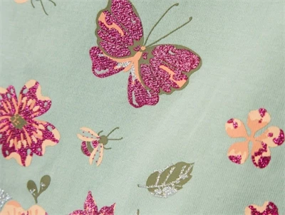 Name It silt green butterfly top