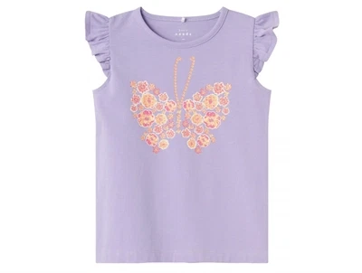 Name It purple rose butterfly top