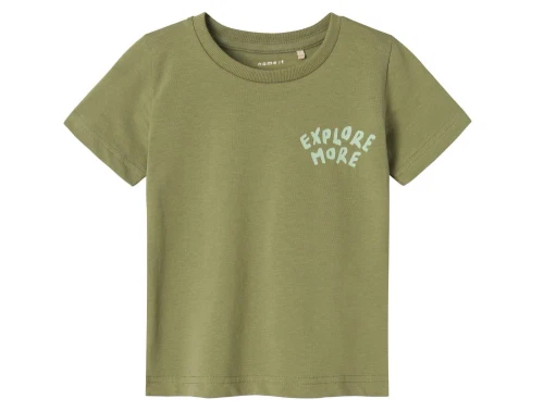 Name It oil green explore t-shirt