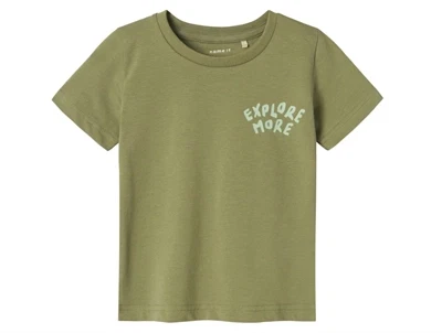 Name It oil green explore t-shirt