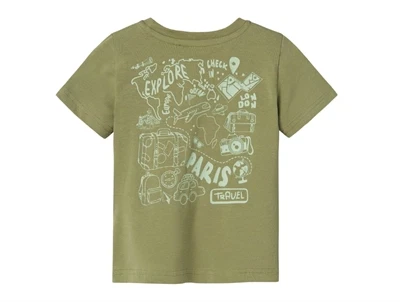 Name It oil green explore t-shirt