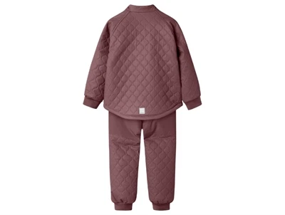 Name It termo sæt rose brown med forstærkninger set bagfra