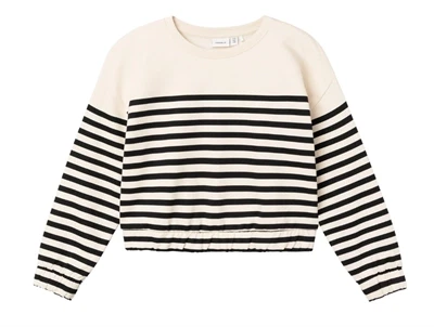 Name It jet stream stribet short loose sweatshirt