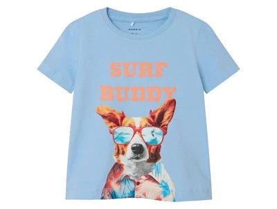 Name It chambray blue t-shirt