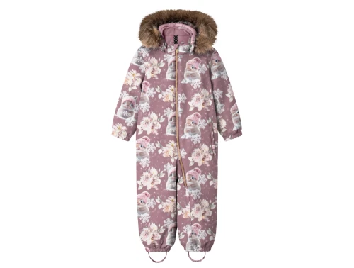 Name It TECH flyverdragt i rosa nuance med kaninprint