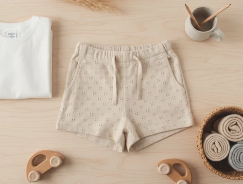 Lil Atelier shell shorts