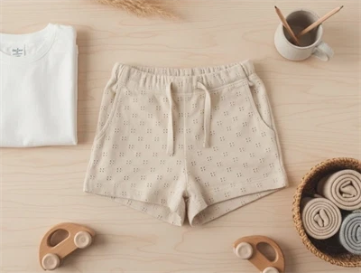 Lil Atelier shell shorts