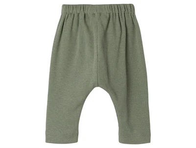 Lil Atelier agave green ensfarvede bukser