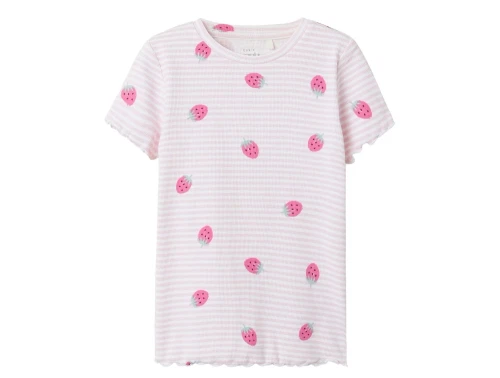 Name It bright white strawberry top