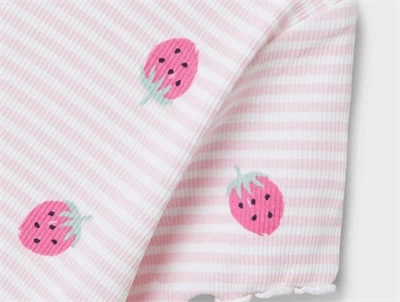 Name It bright white strawberry top