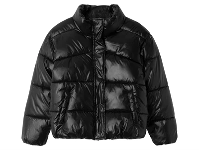 Name It black shiny puffer vinterjakke