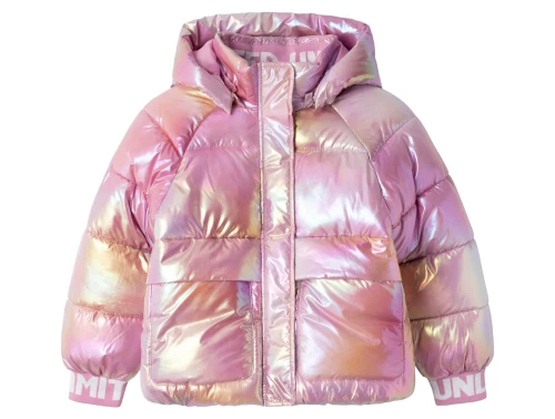 Name It moonlite mauve shiny puffer vinterjakke