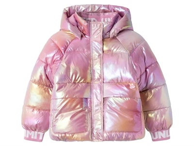 Name It moonlite mauve shiny puffer vinterjakke