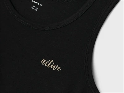 Name It black active tank top
