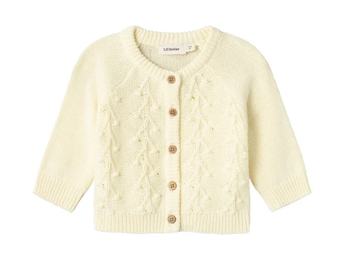 Lil Atelier lemon icing strikcardigan
