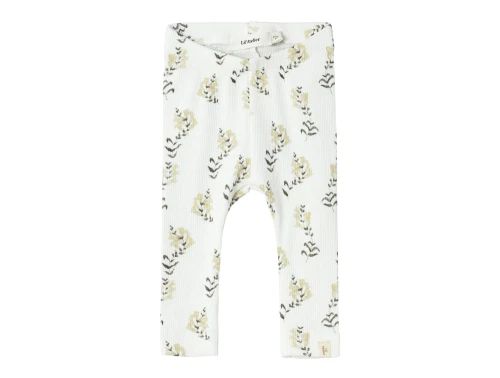 Lil Atelier coconut milk yellow blomstret legging