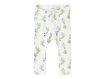 Lil Atelier coconut milk yellow blomstret legging