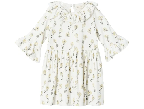 Lil Atelier coconut milk yellow blomstret kjole