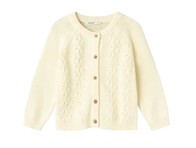 Lil Atelier lemon icing strikcardigan