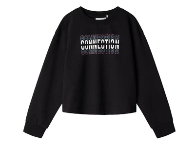 Name It black/connection short boxy sweatshirt