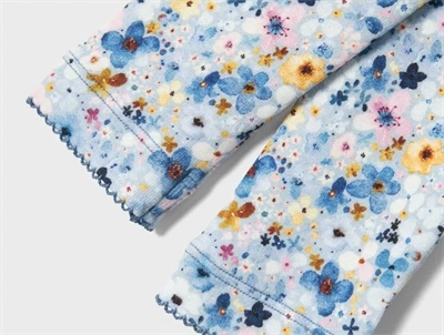 Name It chambray blue blomstret legging