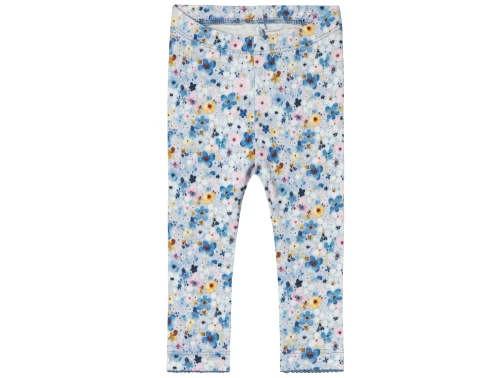 Name It chambray blue blomstret legging
