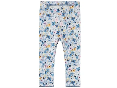 Name It chambray blue blomstret legging