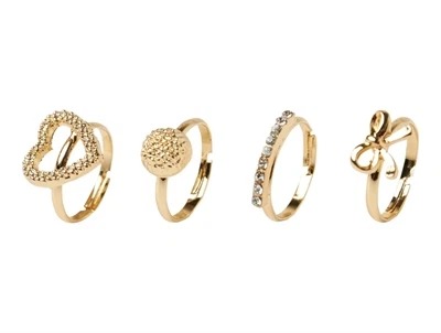 Name It ringe gold colour 4-pak