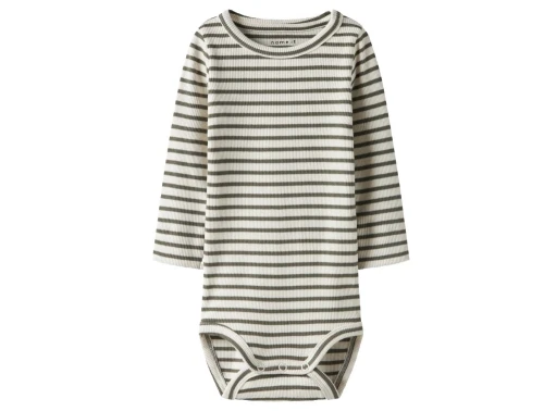 Name It body dusty olive med striber