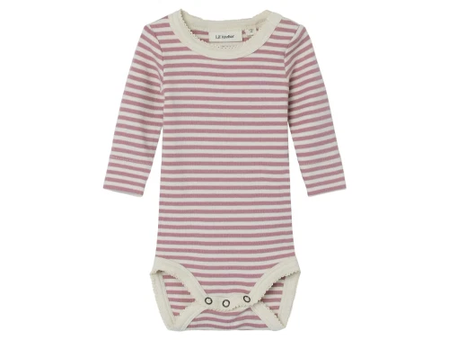 Lil Atelier nostalgia rose/turledove stribet body