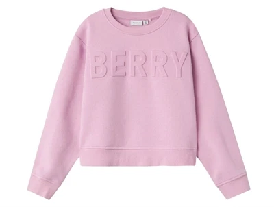Name It pastel lavender short loose sweatshirt