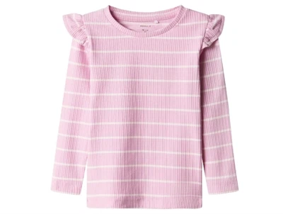 Name It pastel lavender/festival bloom stribet top