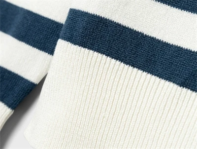 Name It dark denim stribet loose strikbluse