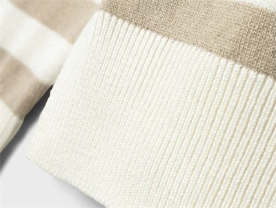 Name It pure cashmere stribet loose strikbluse