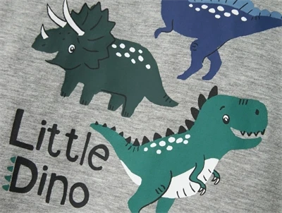 Name It grey melange dino top