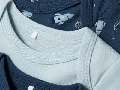 Name It dark denim space body (3-pak)