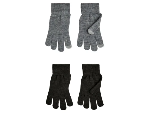 Name It magic touch handsker 2-pak i sort og grå melange
