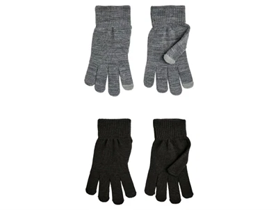 Name It magic touch handsker 2-pak i sort og grå melange