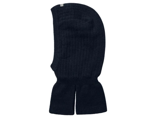 Name It balaklava i dark sapphire med vindtætte klapper set fra siden