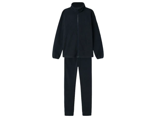 Name It fleece sæt i dark sapphire med lynlås