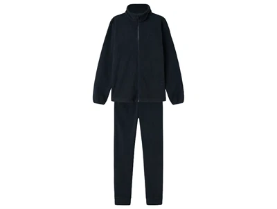 Name It fleece sæt i dark sapphire med lynlås