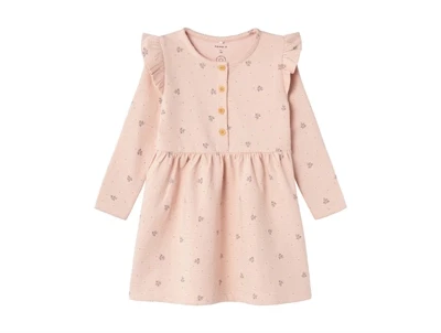 Name It rose smoke blomstret sweatkjole