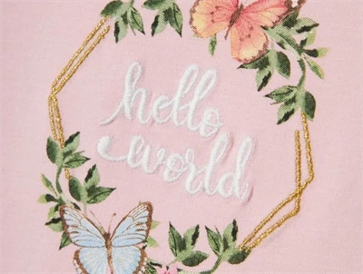 Name It parfait pink hello world body